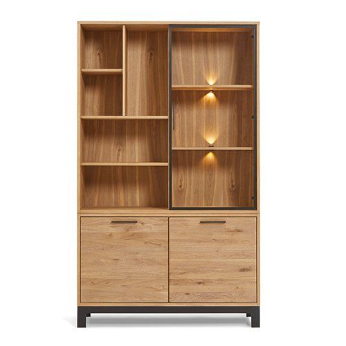 Charme 2-deurs vitrinekast 128 cm | 1